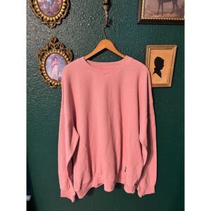 Comfrt Pink Waffle Knit Essential Crewneck Sz 3XL